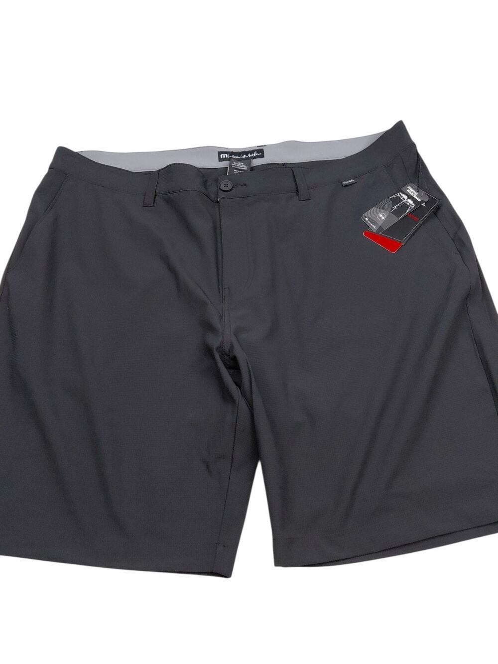 Travis Mathew Golf Performance Shorts Size 42 Men Starnes Chino Black 9" Sport